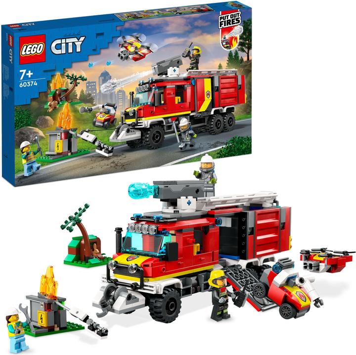 Immagine prodotto LEGO Veicolo di comando dei vigili del fuoco (60374, LEGO City)