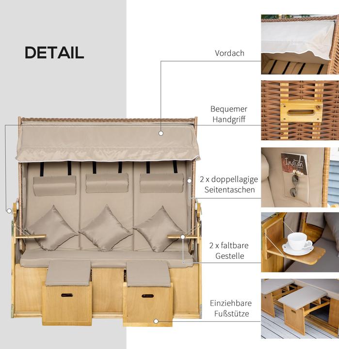 Actual product image Outsunny Beach chair
