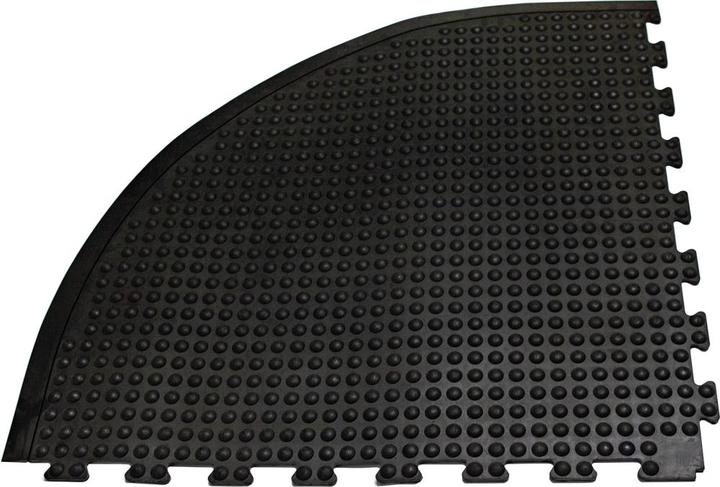 Produktbild Miltex Anti-Ermüdungsmatte YOGA DOME, schwarz genoppt (90 x 90 cm)