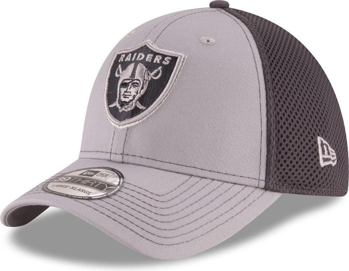 New Era 39Thirty Stretch Mesh Cap - Las Vegas Raiders - L/XL (XL)