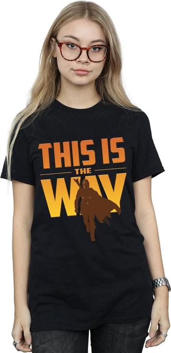 Immagine prodotto Star Wars The Mandalorian This Is The Way Maglietta Ampia Donna (M)
