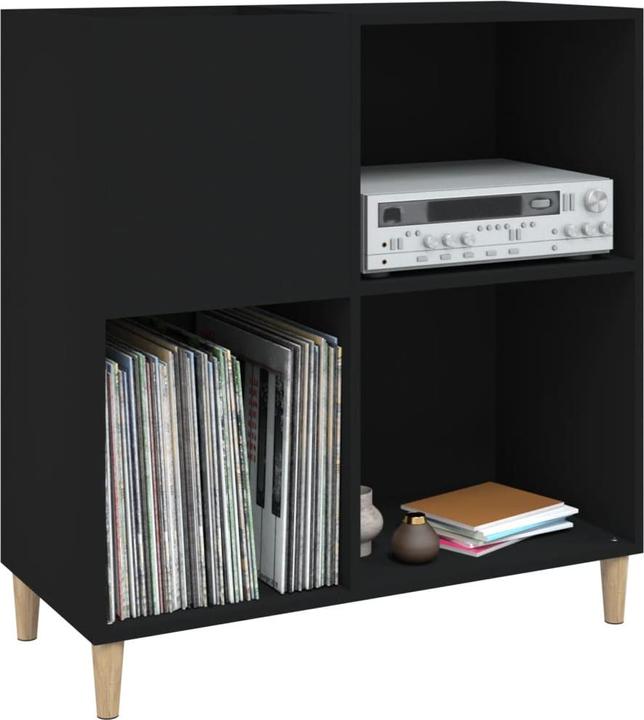 Immagine prodotto VidaXL Plattenschrank Schwarz 84,5x38x89 cm Holzwerkstoff