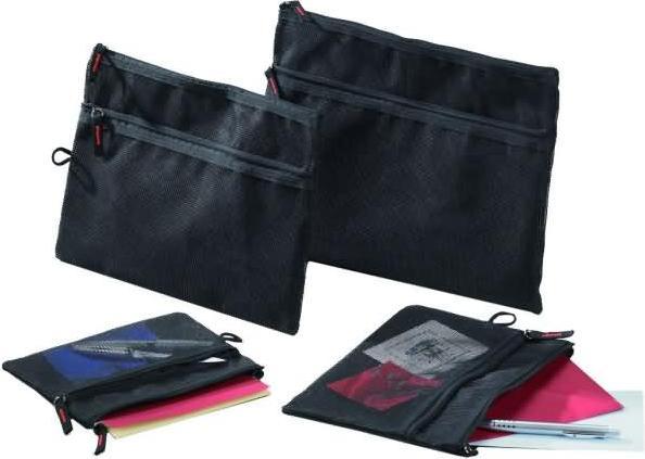 Rumold Mesh-bag B6 Netzgewebe Reissverschluss schwarz (B6, 1 x)