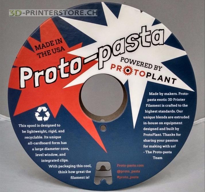 Produktbild Proto-pasta Filament HT PLA 2.0v Silver Smoke 0.5kg 2.85mm (PLA, 2.85 mm, 500 g, Grau, Schwarz)