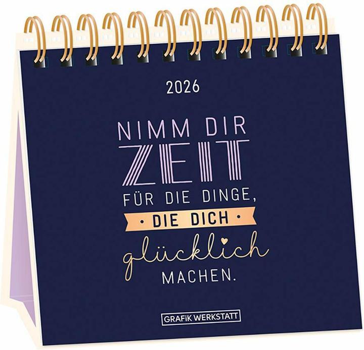 Tischkalender 2026 Nimm dir Zeit