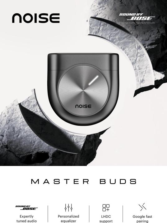 Actual product image Noise Master Buds Truly Wireless Earbuds ANC Onyx Black (44 h, Wireless)