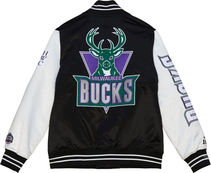 Produktbild Mitchell & Ness M&N Varsity Satin Jacke - NBA Milwaukee Bucks - M (M)