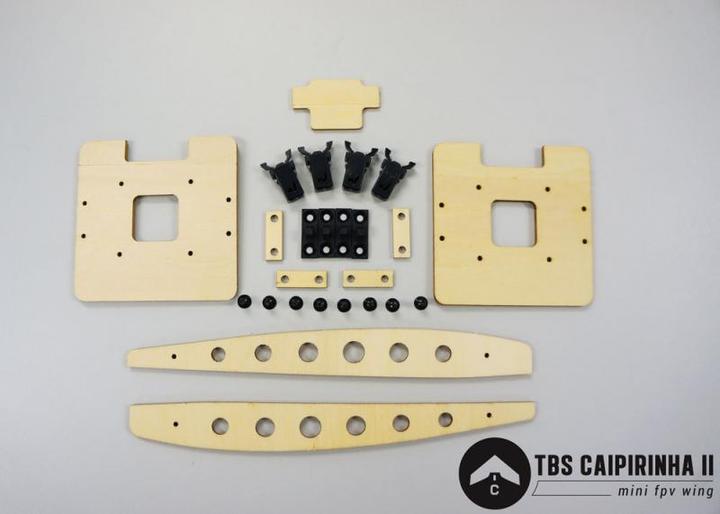 Actual product image TBS Caipirinha 2 - Wooden parts (wings) (FPV accessories, TBS Caipirinha 2)