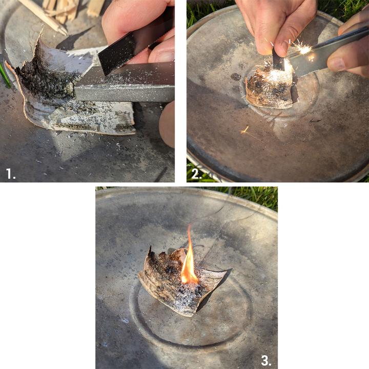 Image du produit Casativo Allume-feu en magnésium avec grattoir et briquet intégré