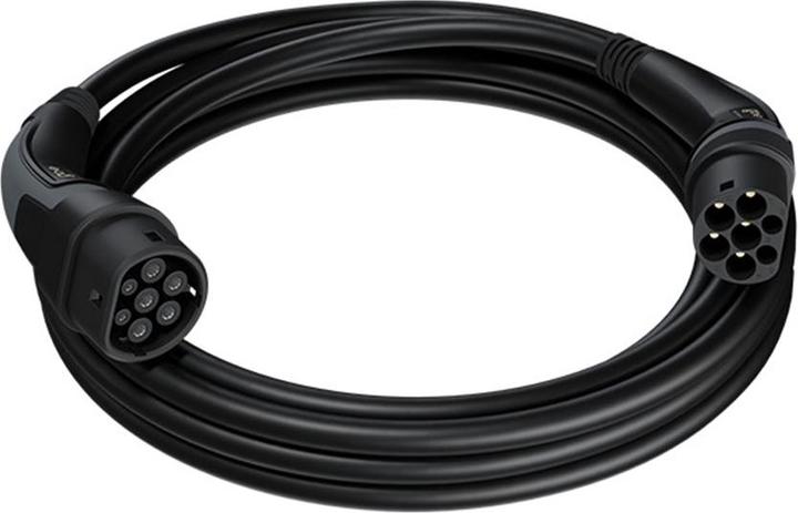 Immagine prodotto Go-E Cavo di ricarica per auto elettriche con spina di tipo 2 (edizione nera) (Tipo 2, 22 kW, 32 A, 7.50 m)