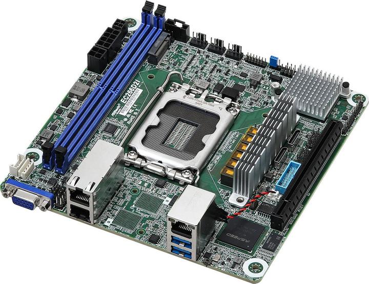 Immagine prodotto AsRock Scheda madre EC266D2I mini-ITX Socket 1700 solo DDR5 Singola (LGA 1700, Intel C266, Mini-ITX)
