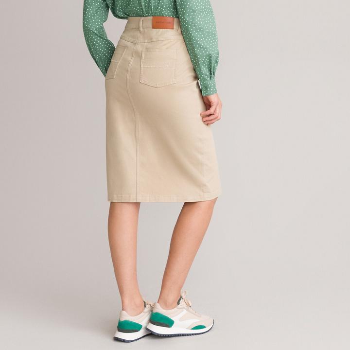 Actual product image Anne Weyburn Straight skirt in stretch cotton (50)