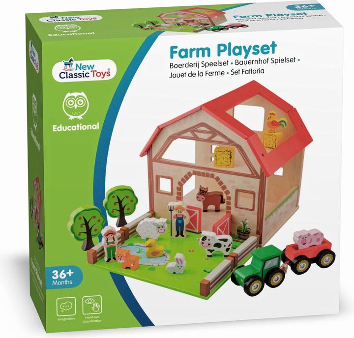Immagine prodotto New Classic Toys Set di giochi in legno da fattoria
