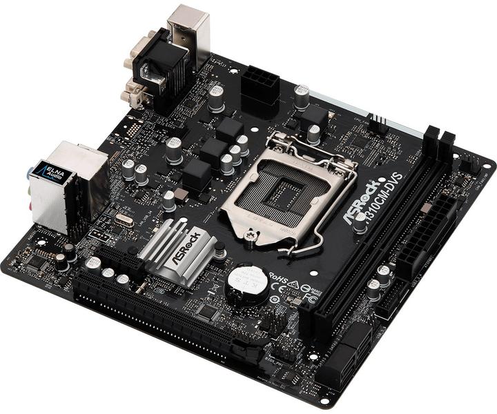 Actual product image AsRock H310CM-DVS (LGA 1151, Intel H310, mATX)