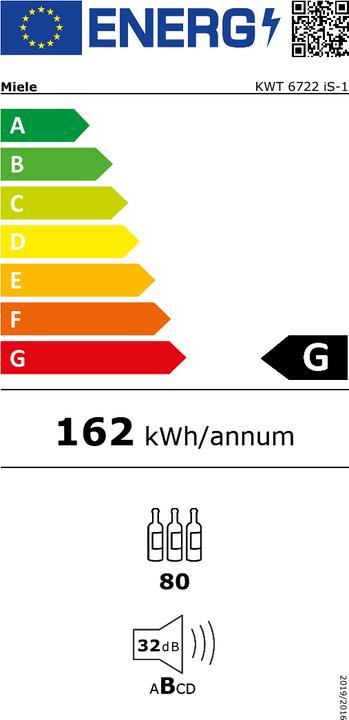 Energy Label Miele KWT 6722 iS-1