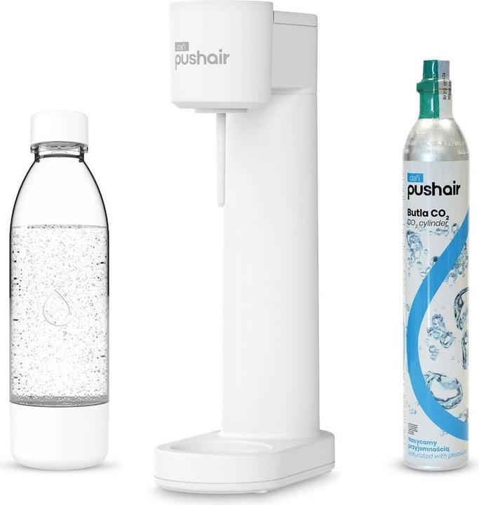 Immagine prodotto Dafi PUSHAIR aspiratore d'acqua bianco + cartuccia CO2 + bottiglia 0 7