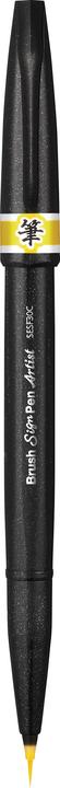 Actual product image Pentel Sign Pen Brush Artist (Yellow, 1 x)