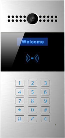 Produktbild Akuvox R27A Doorphone SIP con Camera, Tastierino numerico, Lettore RFID, 3 Relay, Protezione IP65