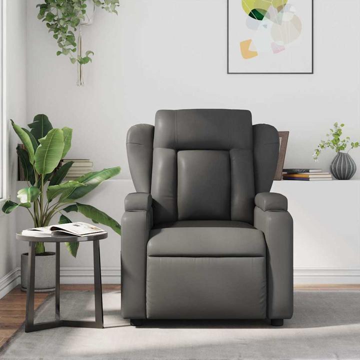 Immagine prodotto VidaXL Sedia da massaggio in similpelle grigia,Colore: Grigio, Materiale