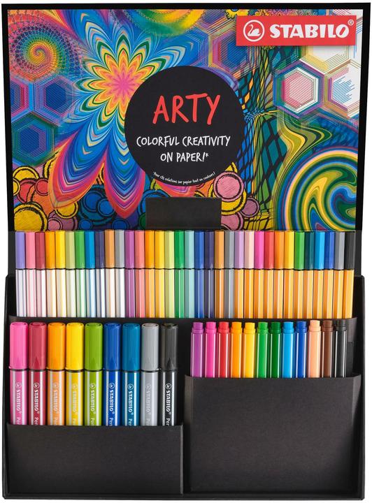 Produktbild STABILO Fasermaler Arty Set (Mehrfarbig, 55 x)