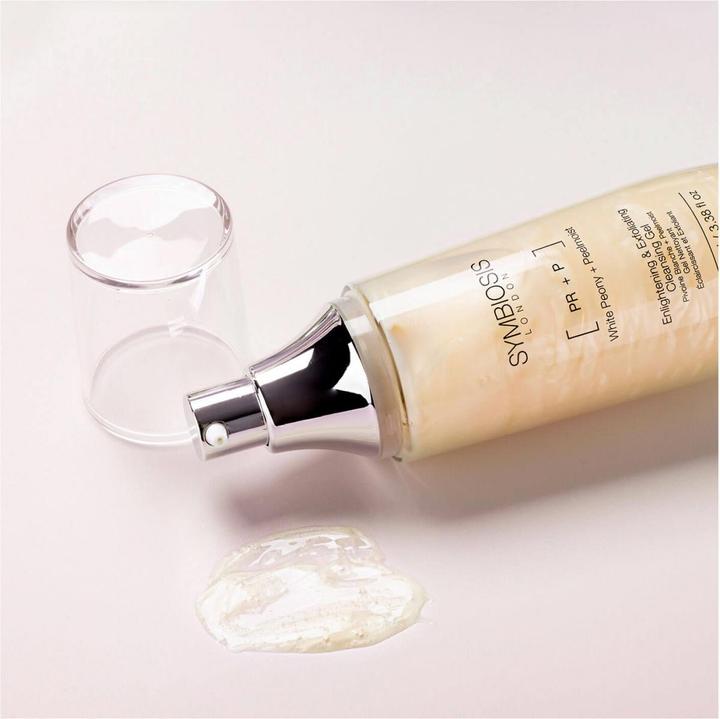 Produktbild Symbiosis White Peony + Peelmoist) Enlightening & Exfoliating Reinigungsgel (Reinigungstücher, 100 ml)