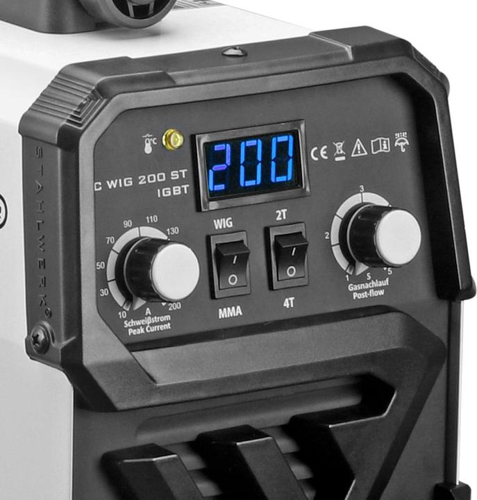 Image du produit Stahlwerk Poste à souder DC TIG 200 ST IGBT avec 200 ampères et MMA E-Hand