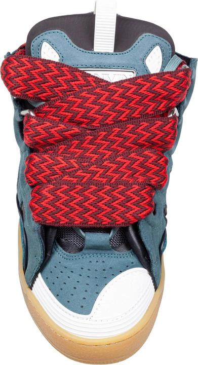 Image du produit Lanvin curb sneakers in suede and fabric color blue and red (42)