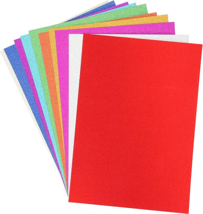 Immagine prodotto Grafix Cartoncino glitterato A4, 10 fogli (200 g/m², 10 x)
