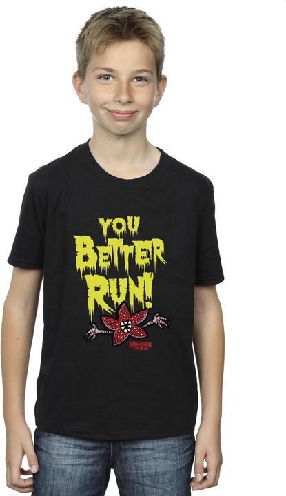 Actual product image Netflix Boys Stranger Things You Better Run T-Shirt (128)