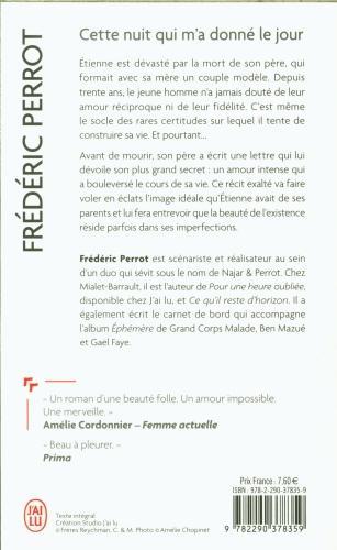 Image du produit Cette nuit qui m'a donné le jour (Français, Perrot Frédéric, 2024)