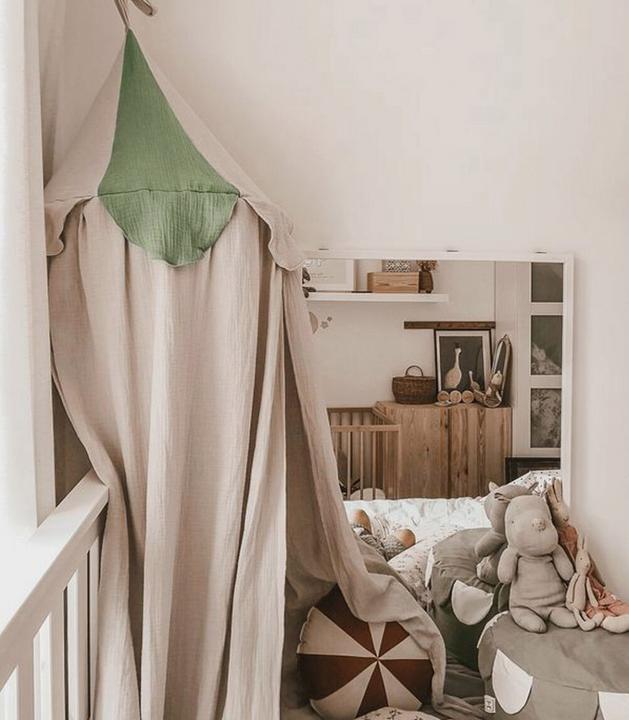Produktbild Muzpony Baldachin aus Musselin-Baumwolle «Beige»