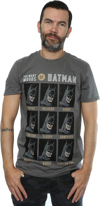 Actual product image Mens The Many Moods Of Batman T-Shirt (M)