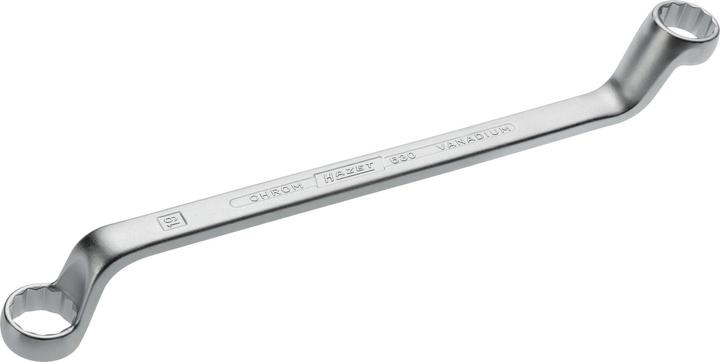 Produktbild HAZET Doppel-Ringschlüssel 630-18X19 ∙ Aussen Doppel-Sechskant Profil ∙ 18 x 19 mm (18 mm, 19 mm)