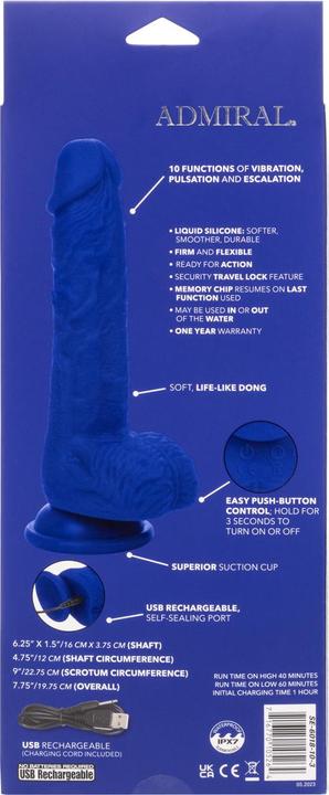 Productafbeelding Admiral Zeeman Realistische Dildo Vibrator Blauw