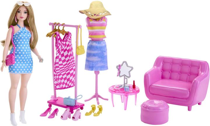 Produktbild Barbie Stylistin und Kleiderschrank (Puppe & Accy)