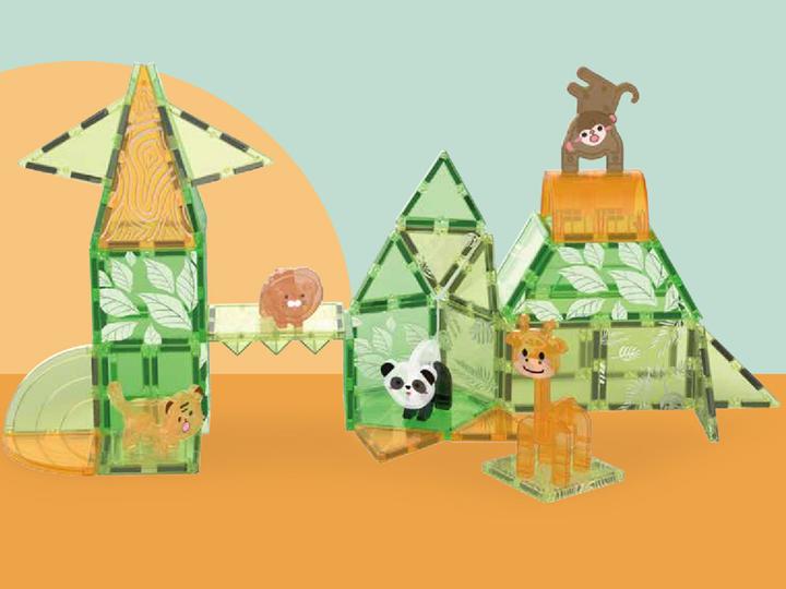 Immagine prodotto VR Shinecon Kit di costruzioni magnetiche, set da 50 pezzi - Verde Giungla