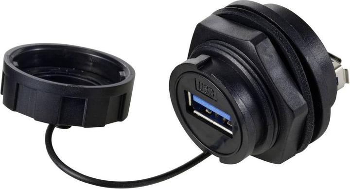 Actual product image Tru Components USB 3,0 Einbau Durchführung TC-12770416 Inhalt: 1 St.