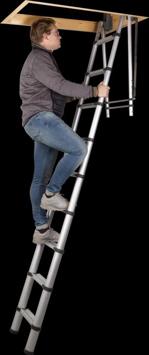 Produktbild Batavia Teleskopische Dachbodenleiter (Teleskopleiter, 285 cm)