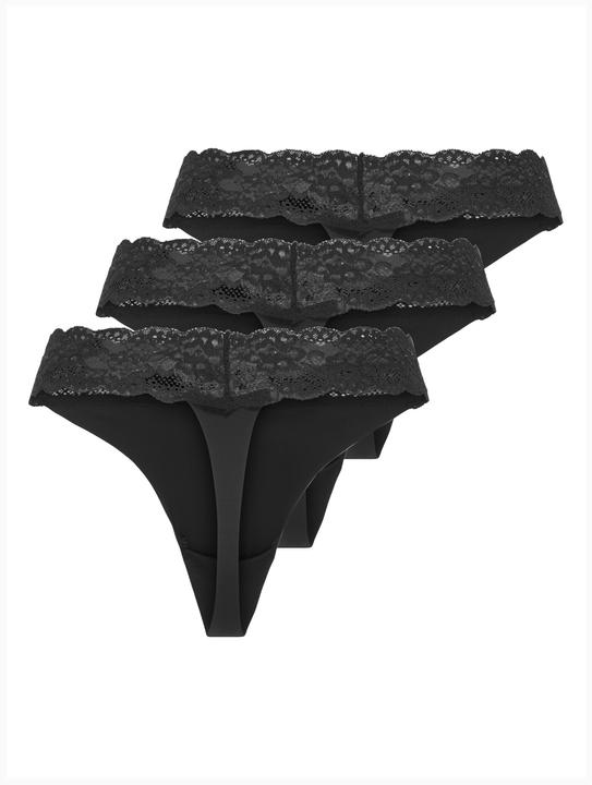 Produktbild Only Onlchloe Lace S.S Thong 3-Pack Acc Noos (XS, 3er Pack)