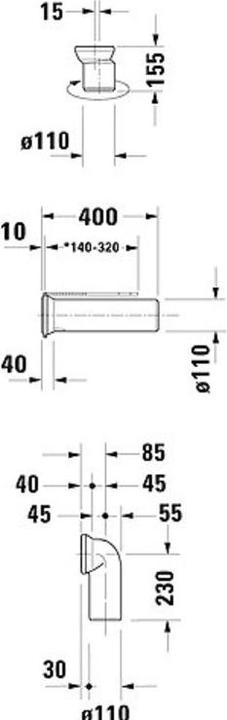 Produktbild Duravit Anschluss-Set Vario