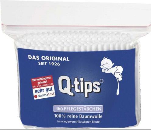 Q-tips Wattestäbchen Nachfüllpack