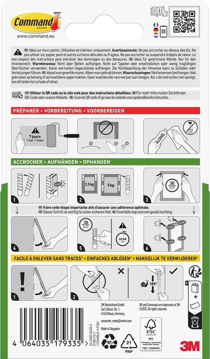 Immagine prodotto Command Bildermontage Strips M (5.40 kg)