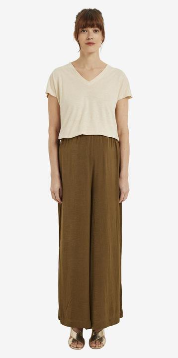 Image du produit Vertbaudet Umstands-Shirt, Viskose-Leinen-Mix mit Glanzeffekt (W36/L38)