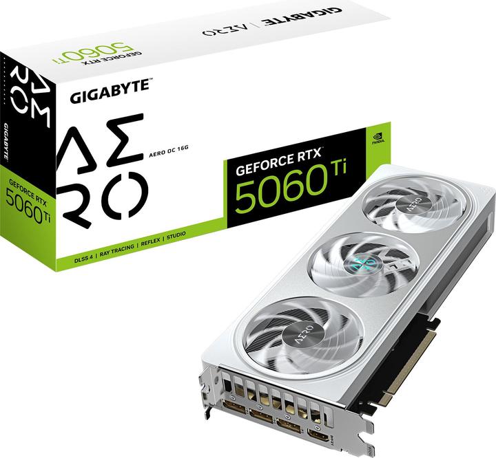 Image du produit Gigabyte GeForce RTX 5060 Ti AERO OC 16G (16 Go)