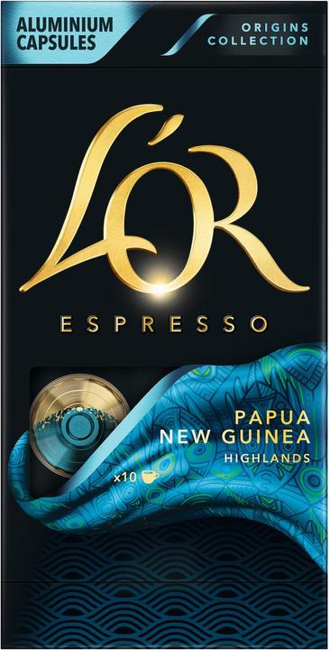 Actual product image L’OR Espresso Coffee capsules Espresso Papua New Guinea 10 pieces (1 x Port.)