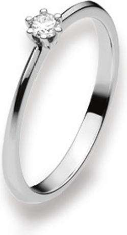 Produktbild Natsumi Schmuck Diamantring Weissgold 18K/750 0.10 ct H si (57, 750/18 K Gold)