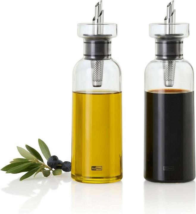 Produktbild AdHoc Set Öl- und Essigspender AromaPour, mit original PreciseFlow, Füllmenge ca. je 300 ml, Glas/Ed (300 ml)