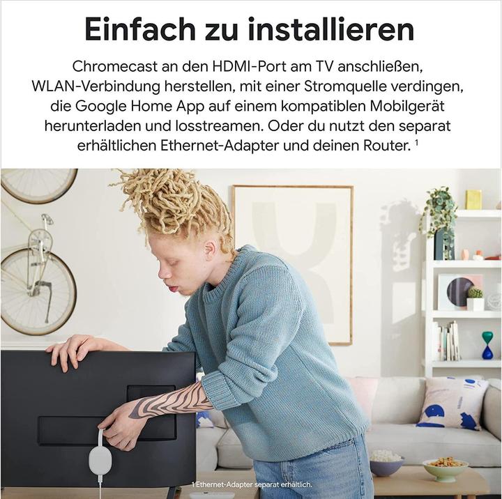 Actual product image Google Chromecast with TV HD (Android Go)