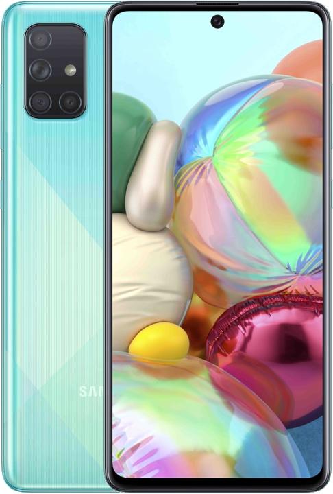 Produktbild Samsung Galaxy A71 EU (128 GB, Prism Crush Blue, 6.70", Dual SIM + SD, 64 Mpx, 4G)