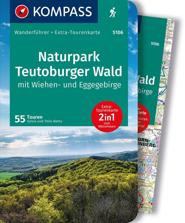 Immagine prodotto Wanderführer Naturpark Teutoburger Wald mit Wiehen- und Eggegebirge, 55 Touren (Tedesco, Silvia e Thilo Behla, 2023)